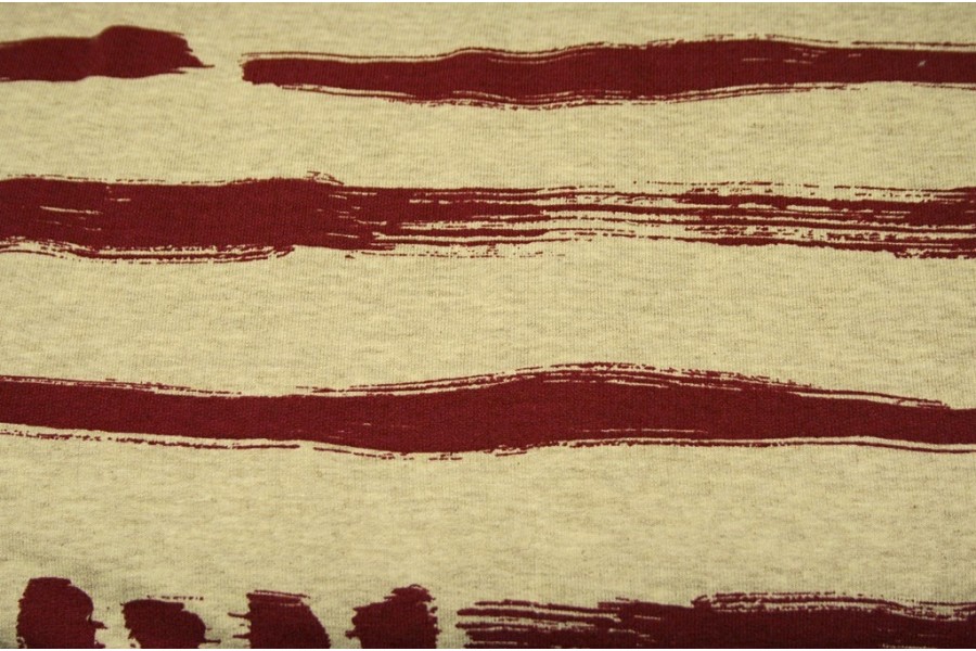 10cm Sommersweat "brushed stripes" Lillestoff  (Grundpreis € 16,00/m)
